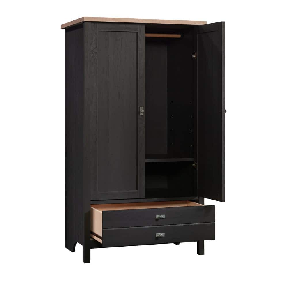 Raven Oak Cottage Style Armoire with Mirror