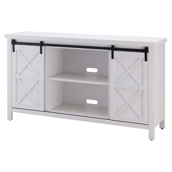 Meyer&Cross Elmwood 58 in. White TV Stand Fits TV's up to 65 in.