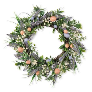 22  in. D Easter Eggs and Lavender Wreath