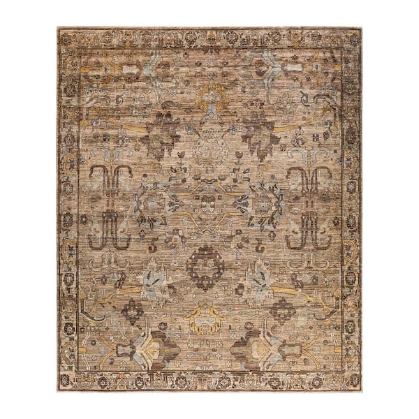 Solo Rugs Brown 8 ft. 2 in. x 9 ft. 10 in. Serapi One-of-a-Kind Hand-Knotted Area Rug