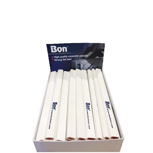 Carpenter Pencils in White Casing Medium Red Lead (72-Pack)