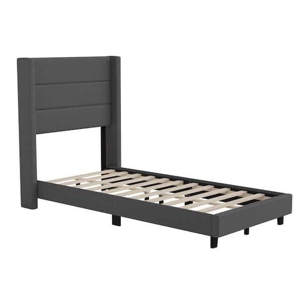 Carnegy Avenue Gray Wood Frame Twin Platform Bed