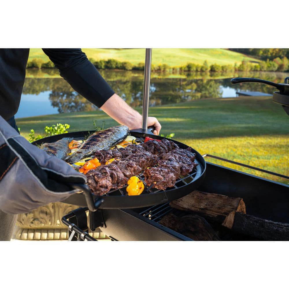 Oklahoma Joe's 47" Black Steel Charcoal/Wood Grill