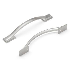 Dover 5-1/16 in. (128 mm) Satin Nickel Cabinet Pull (10-Pack)