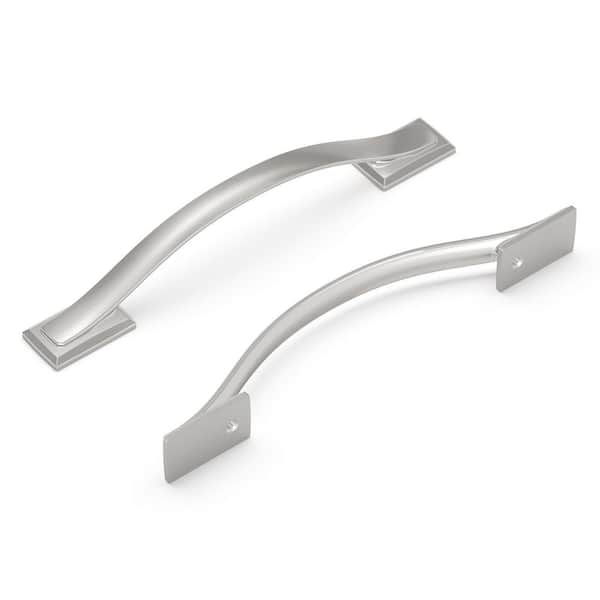 HICKORY HARDWARE Dover 5-1/16 in. (128 mm) Satin Nickel Cabinet Pull (10-Pack)