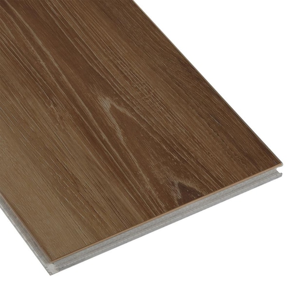 Saddleback Natural Hickory 22 MIL x 7.1 in W x 48 in L Click Lock Waterproof Luxury Vinyl Plank Flooring (19.05 sqft/cs)