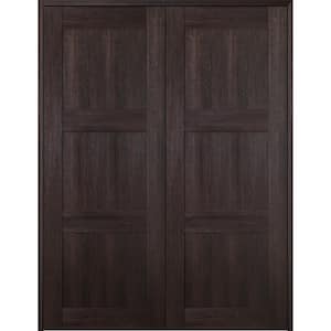 Vona 07 2RN 60 in. x 80 in. Both Active Veralinga Oak Wood Composite Double Prehung Interior Door