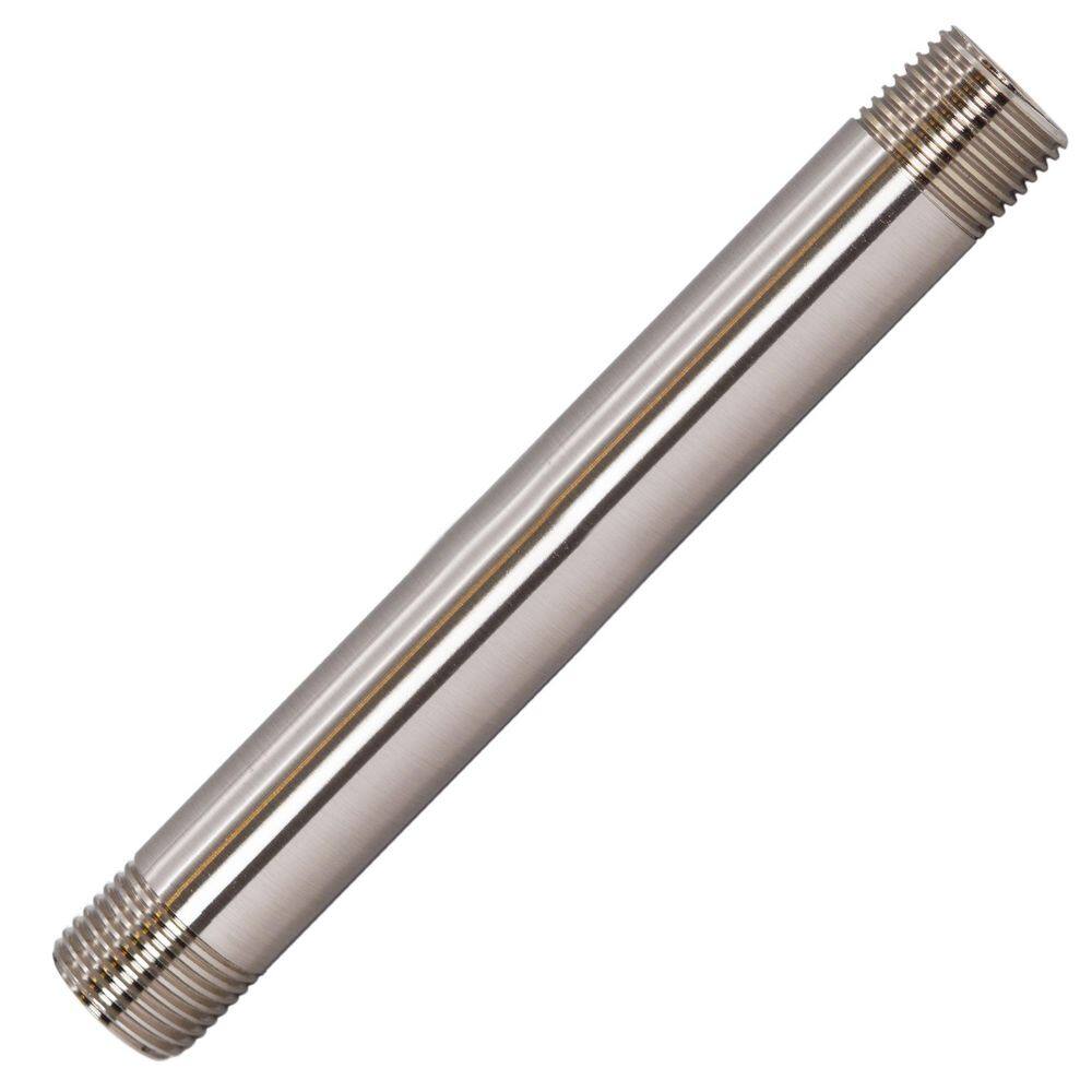 1/2 in. x 1/2 ft. IPS Lead-Free Brass Pipe Nipple in Satin Nickel price history on PriceWatchPro