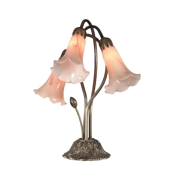 Dale Tiffany 3-Light Stargazer Lily Accent Lamp-DISCONTINUED