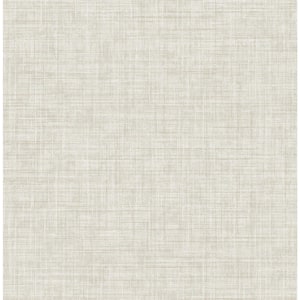 Seabrook Designs Palladium Linen Metallic Pearl Paper Strippable