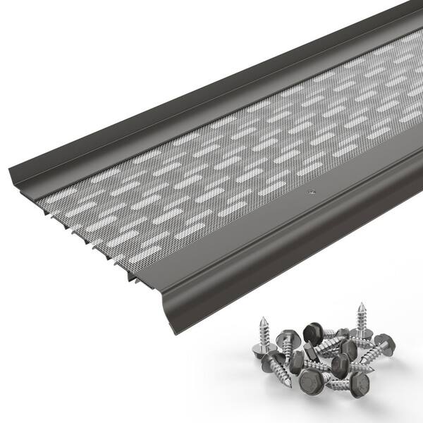 WATERLOCK Micromesh [5 in. x 25 ft.] Gutter Guard for 5 in. K-Style and ...