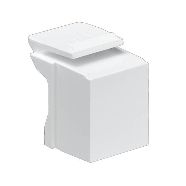 Leviton QuickPort Blank Inserts, White (10-Pack)