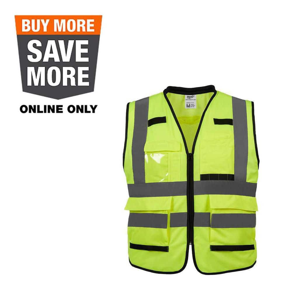 Milwaukee Performance 2X-Large/3X-Large Yellow Class 2-High