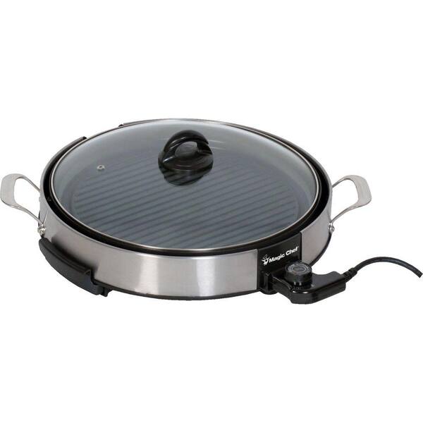 Magic Chef 17 in. Electric Covered Grill-DISCONTINUED