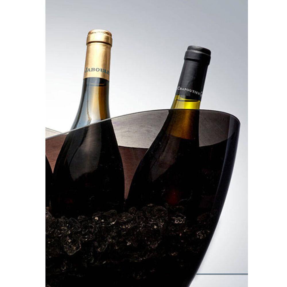 Black Wave Oval Party Tub with Styrene Polymer