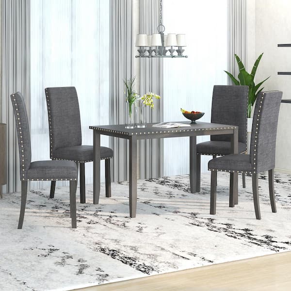 rustic grey dining chairs