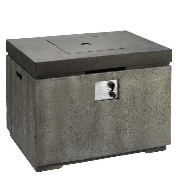 National Outdoor Living Concrete MGO Propane Fire Pit Table