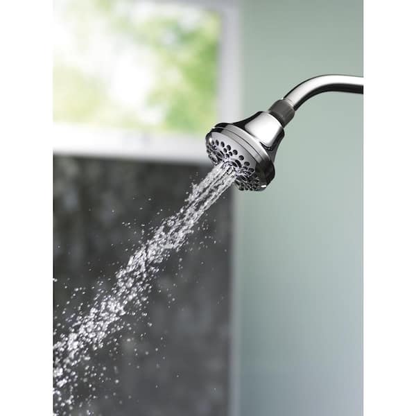 5-Spray Patterns 1.75 GPM 2.81 in. Wall Mount Fixed Shower Head in Chrome