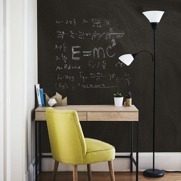 Chalkboard Wallpaper Stick and Peel, 17.7×98.4 Inch Long with 4 Colorful  Chalks, Blackboard Wall Sticker, Chalkboard Contact Paper for Wall