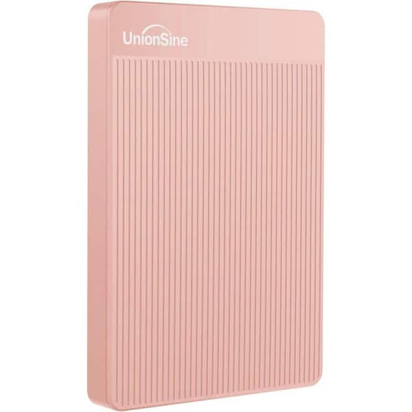 EKIEUDL 500GB Ultra Slim Portable External Hard Drive HDD-USB 3.0, Ultra-Fast Data Transfers for PC, Desktop, Laptop, Mac, Pink