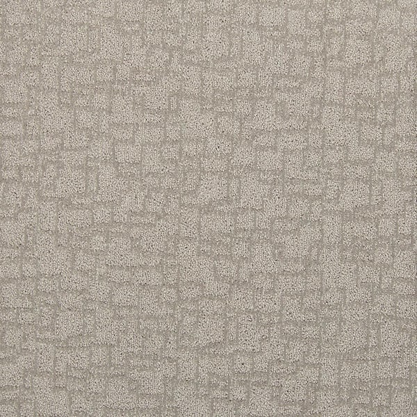 Lifeproof with Petproof Technology Painted Picture - Moonstone-Gray 12 ft. 45 oz. Triexta PET Pattern Installed Carpet