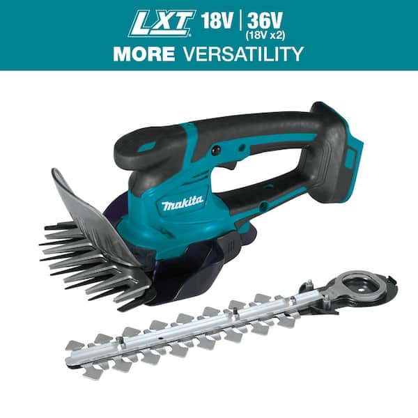 Makita LXT 18V Lithium-Ion Cordless Grass Shear with Hedge Trimmer Blade, Tool Only