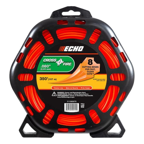 .080" Cross-Fire Trimmer Line (350 ft.) Large Clam