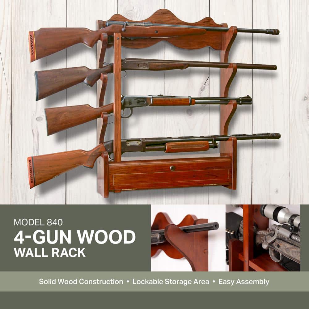 American Furniture Classics 1.00 cu. ft. 4 Gun Wall Rack 840 - The Home  Depot