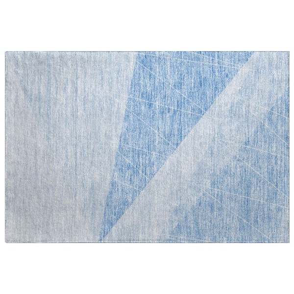 Dream Shag Premium Machine Washable Abstract ADS706 Sky 2 ft. x 3 ft. Accent Rug