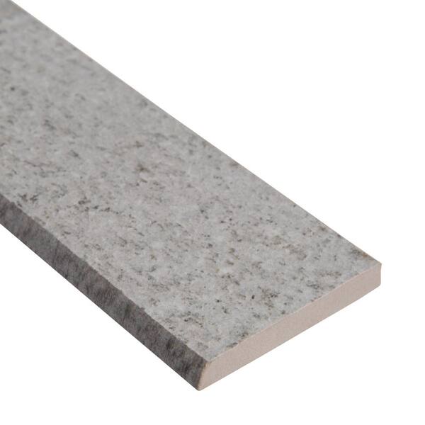 MSI Brooksdale Brixstyle Glacier Bullnose 2 in. x 24 in. Matte Porcelain Wall Tile (24 lin. ft./Case)
