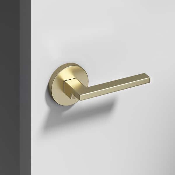 Okun Dune Metal Brushed Champagne Gold Dummy Door Handle with