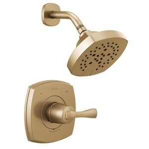 Stryke 1-Handle Wall Mount 5-Spray Shower Faucet Trim Kit in Champagne Bronze (Valve Not Included)