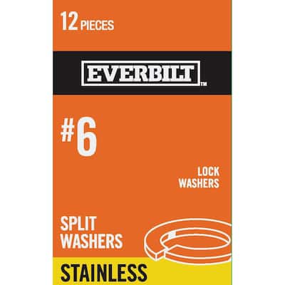 #6 Stainless Steel Lock Washer (12-Pack)