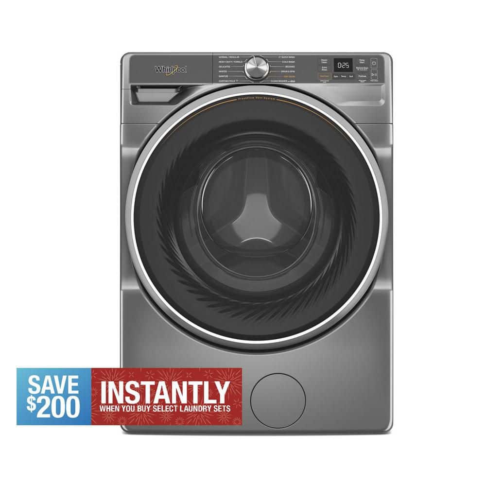 5.0 Cu. Ft. Front Load Washer in Core Silver with Fresh Flow Vent System