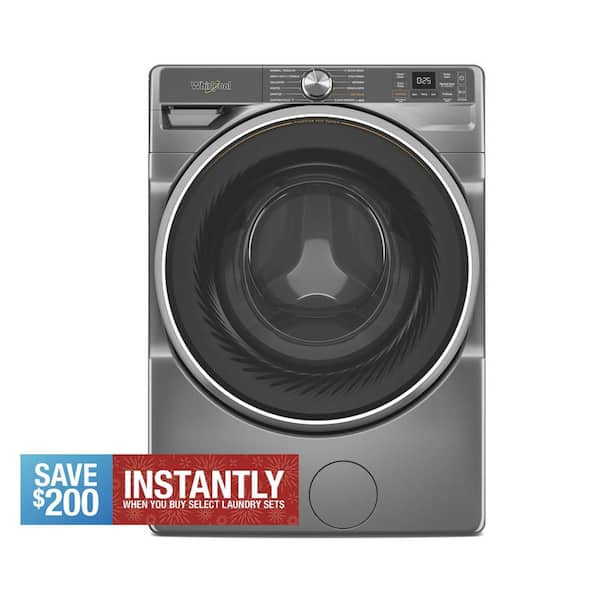 5.0 cu. ft. Front Load Washer in Radiant Silver with Fresh Flow Vent System