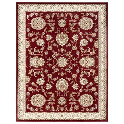 Home Dynamix Antiqua Collection Brown/Cream 7'8 by 10'2 Area Rug 