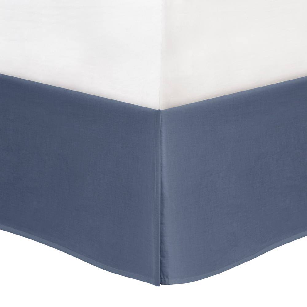 Lorelai Full Blue Cotton Reversible 6-Piece Bedspread Set