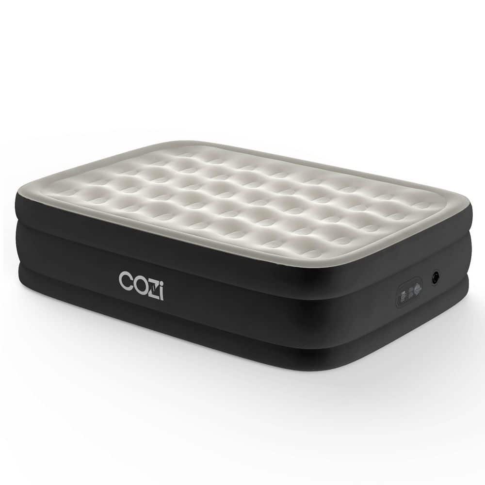 Cozi Queen Size Air Mattress Inflatable Bed with Built-In Pump for Home  Travel & Camping  20
