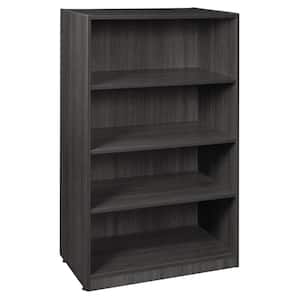 Magons 47 in. H Ash Grey Wood 4-Shelf High Standard Bookcase