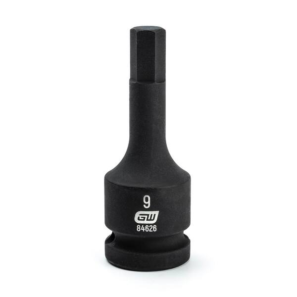 GEARWRENCH 1/2 in. Drive Metric Hex Bit Impact Socket Set (7-Piece