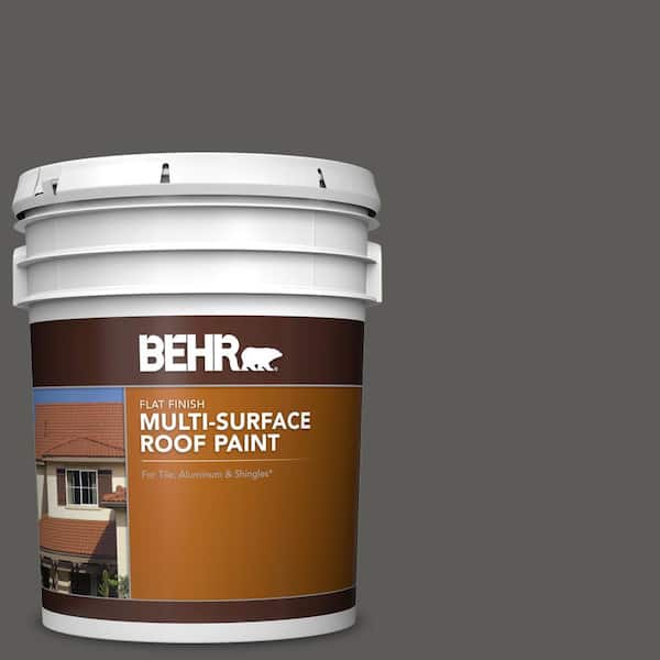 5 gal. #PPU18-19 Intellectual Flat Multi-Surface Exterior Roof Paint