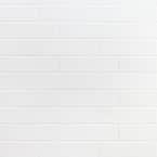 Vintage White 2.5 in. x 9 in. Polished Ceramic Wall Tile (6.45 sq. ft. / Case)