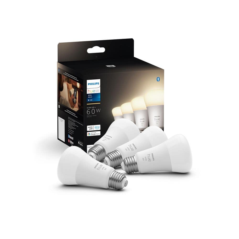Philips Hue 60-Watt Equivalent Soft White A19 Dimmable LED Smart