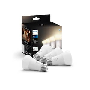 60-Watt Equivalent Soft White A19 Dimmable LED Smart Light Bulb 2700K (4-Pack)