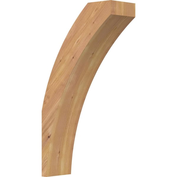 Ekena Millwork 5 1/2"W x 14"D x 26"H Thorton Smooth Knee Brace, Western Red Cedar