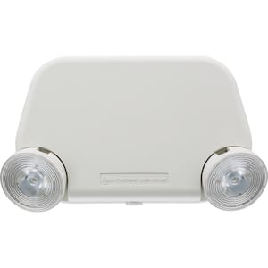 Contractor Select EU2L 120/277-Volt White Integrated LED Emergency Light Fixture with 3.6-Volt Battery