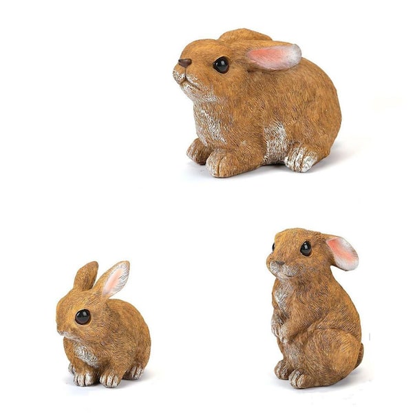 Bunny Decor Yard Decorations Outdoor (Set of 3) Bunny Decorations