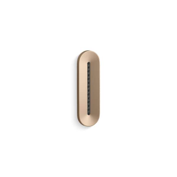 KOHLER Statement Oblong Vichy 1.75 GPM 1-Spray Body Spray in Vibrant Brushed Bronze