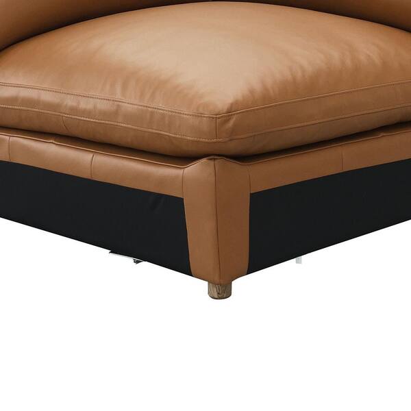 kopanda754　acme furniture brighton Acme Furniture Brighton 45 in. Armless Leather Square Sofa in