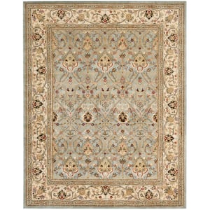 Persian Legend Gray/Ivory 8 ft. x 10 ft. Border Area Rug